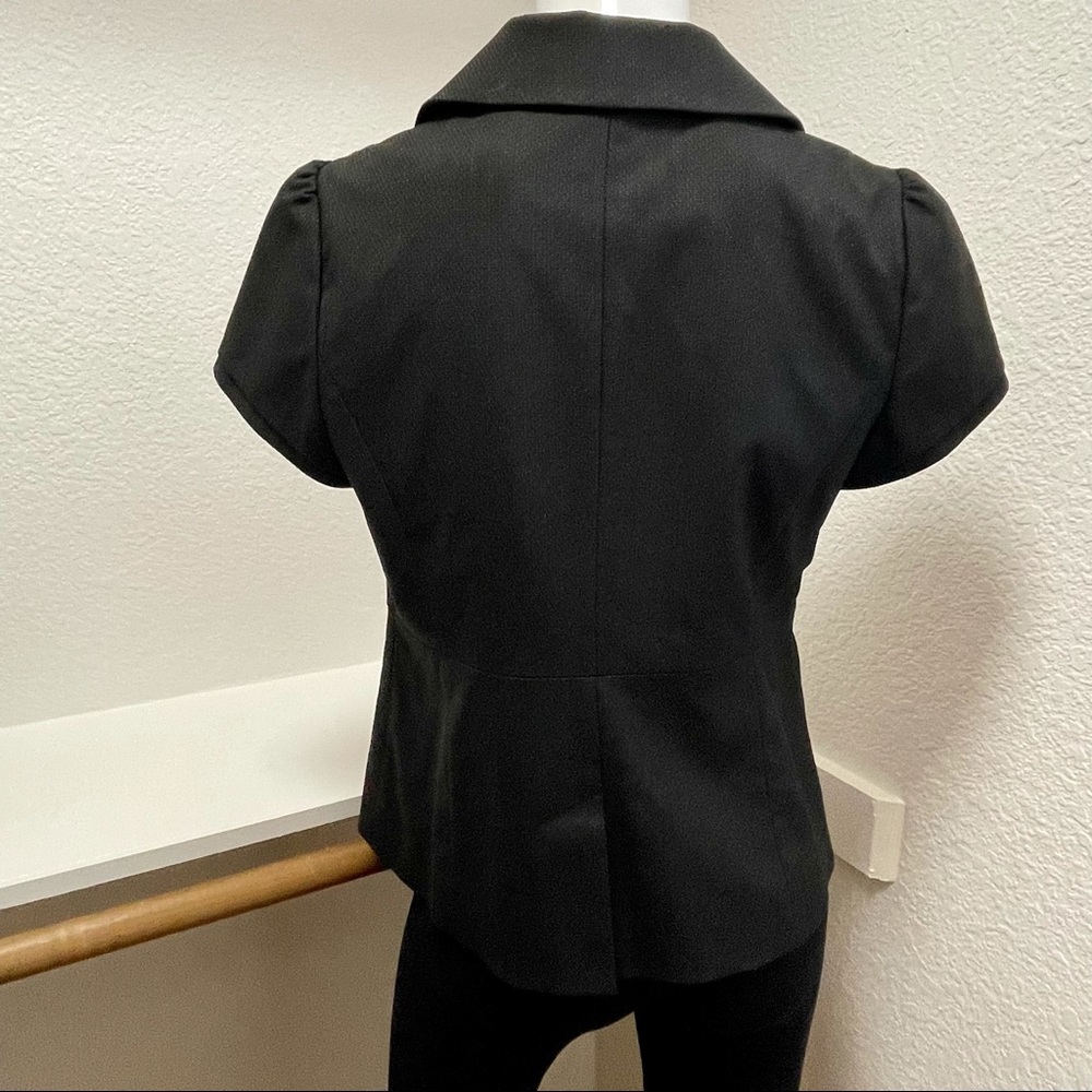 Classiques Entier Black Cap One Button Blazer Sz M - image 2